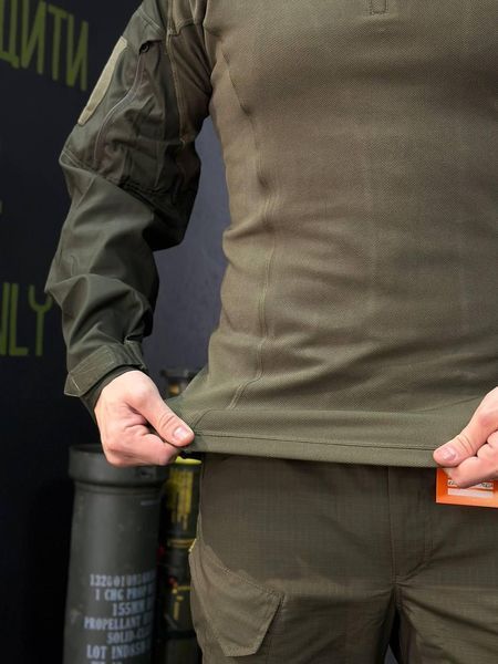 Тактичний Військовий Убакс Олива 4.5.0 Покращений Olive Under Body Armor Combat Shirt розмір 46 03085-46 фото