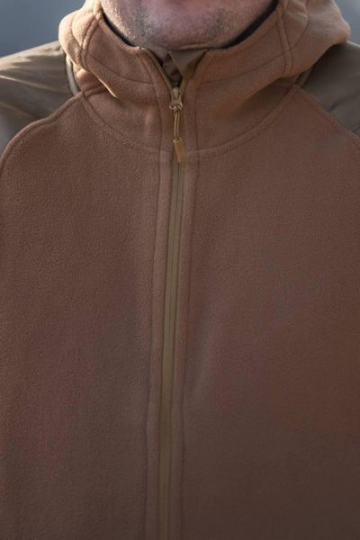 Кофта флісова Military + з капюшоном G5 койот розмір S 02418-S фото