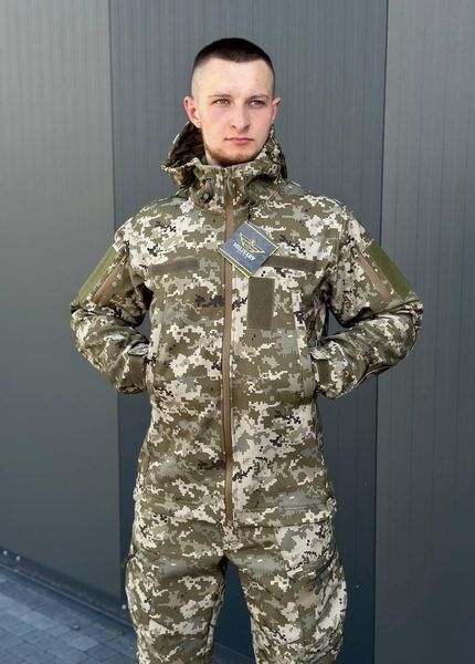 Куртка Софтшел піксель Military розмір S 00587-S фото