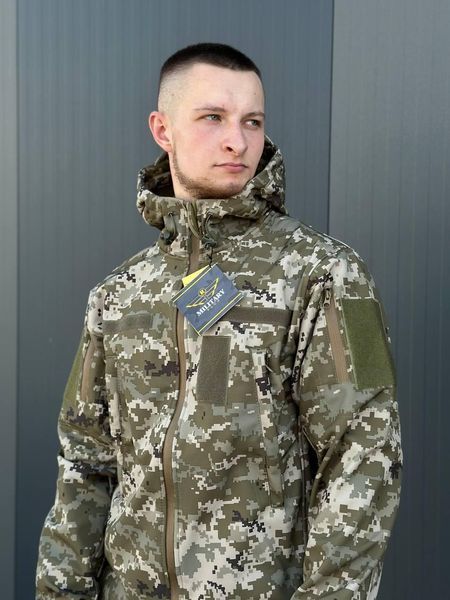 Куртка Софтшел піксель Military розмір S 00587-S фото