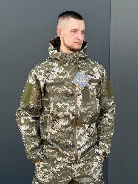 Куртка Софтшел піксель Military розмір S 00587-S фото
