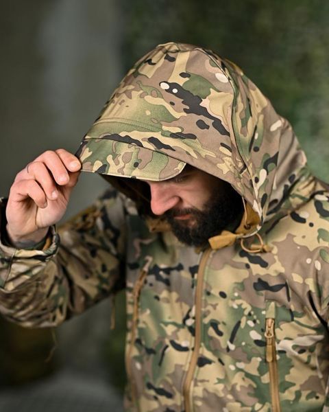 Демісезонна тактична куртка Soft Shell Silver Knight Windstoper мультикам розмір S 19491 фото