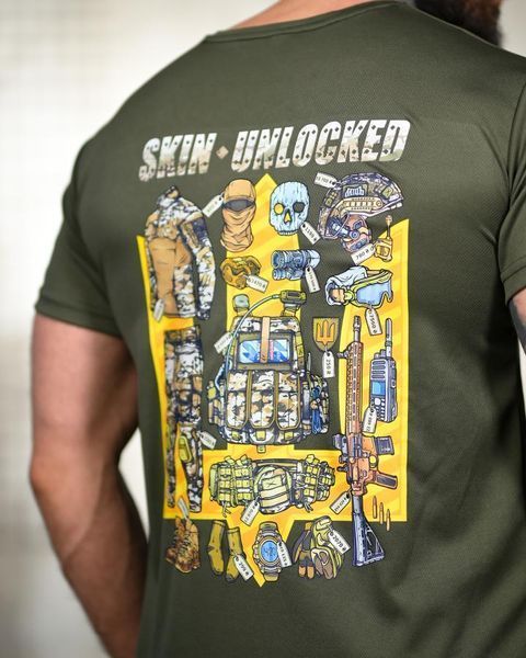 Tactical t-shirt SELION Unlocked olive TR6781 розмір M 95295 фото