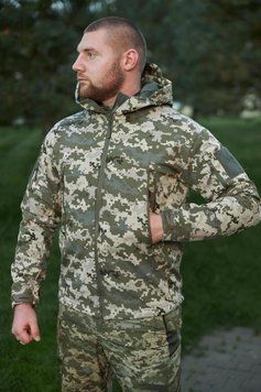 Куртка Soft Shell Tactical піксель ЗСУ розмір М S-5 фото