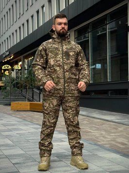 Тактический костюм на флисе Soft Shell Хищник MILITARY размер S 01881-S фото