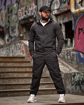 Міський спортивний костюм CARTER total black ТР6001 розмір S 95793 фото