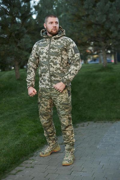 Куртка Soft Shell Tactical піксель ЗСУ розмір М S-5 фото