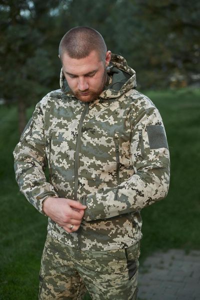 Куртка Soft Shell Tactical піксель ЗСУ розмір М S-5 фото