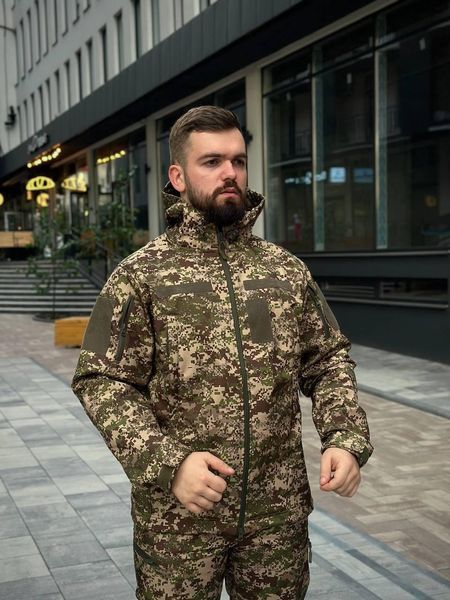 Тактический костюм на флисе Soft Shell Хищник MILITARY размер S 01881-S фото