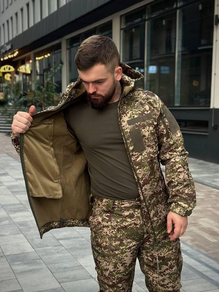 Тактический костюм на флисе Soft Shell Хищник MILITARY размер S 01881-S фото