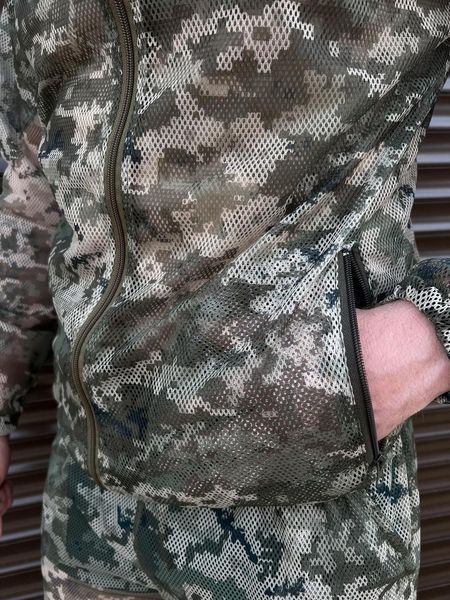 Літній маскувальний костюм сітка піксель ЗСУ розмір 46 S-1 фото