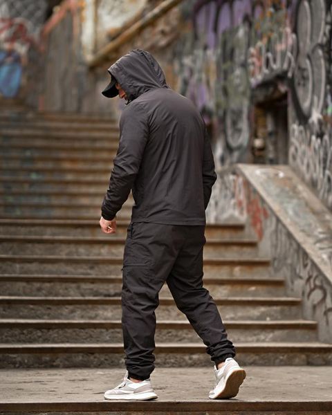 Міський спортивний костюм CARTER total black ТР6001 розмір S 95793 фото