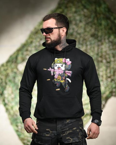 Мілітарі худі TRENASH Warrior black ТР6096 розмір M 95892 фото