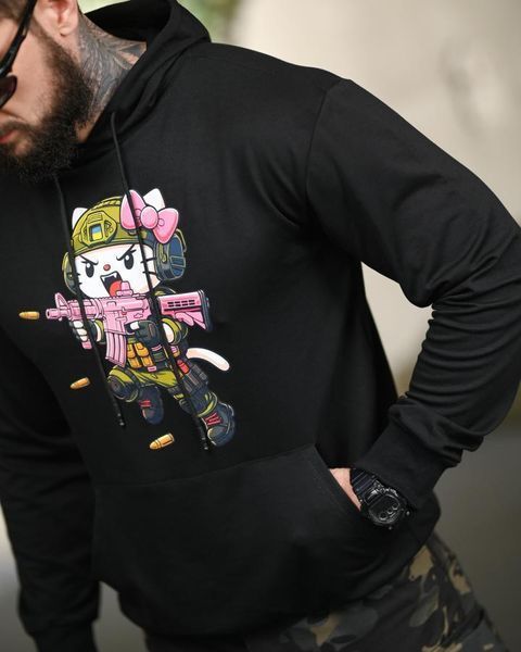 Мілітарі худі TRENASH Warrior black ТР6096 розмір M 95892 фото