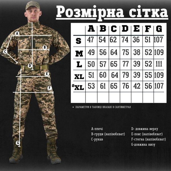 Тактичний демісезонний костюм 5в1 піксель,літня форма ЗСУ,тактичний костюм піксель,форма статутна піксель 5в1 розмір S 16753 фото
