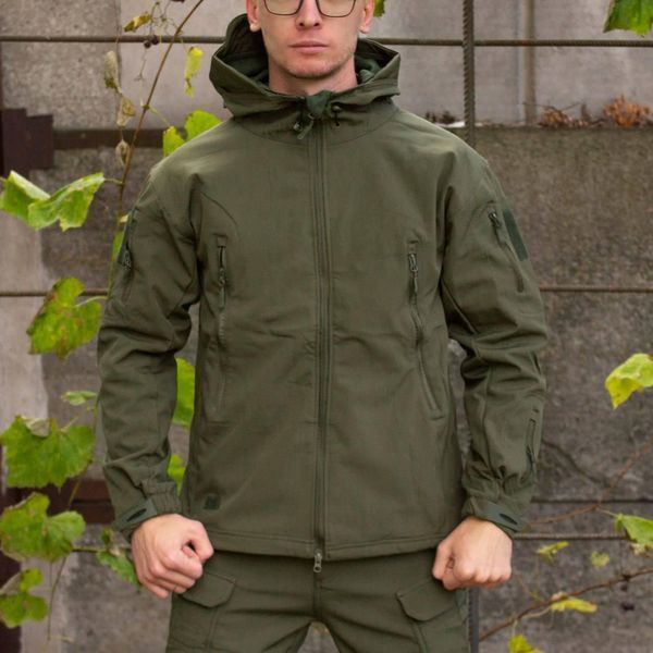 Костюм софтшел Gwild Олива Soft Shell на флісі розмір S 01516-S фото