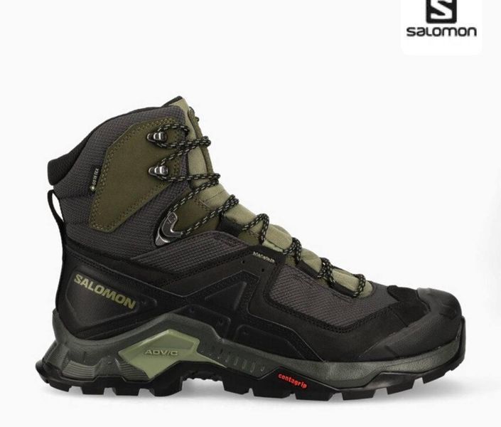 Черевики Salomon QUEST ELEMENT GTX-Black/Olive Night розмір 41 02476-UK8/ EU 42 фото