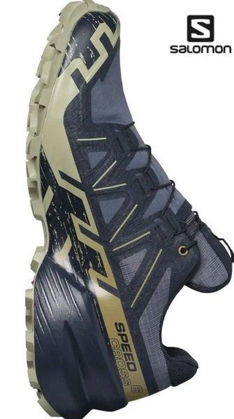 Кроссовки Salomon outdoor SPEEDCROSS 6 GTX Grisai/Carbon/Tea розмір UK7 03941-UK7 фото
