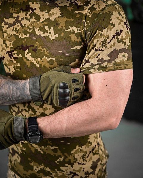 Тактична футболка піксель,тактична футболка ЗСУ,футболка піксель потовідвідна розмір S 15024 фото