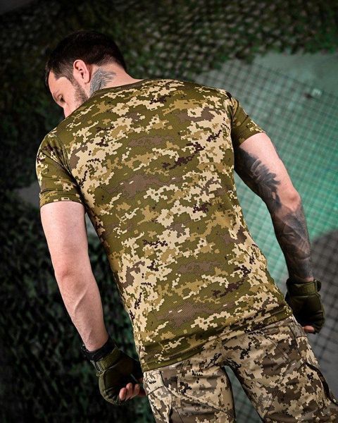 Тактична футболка піксель,тактична футболка ЗСУ,футболка піксель потовідвідна розмір S 15024 фото