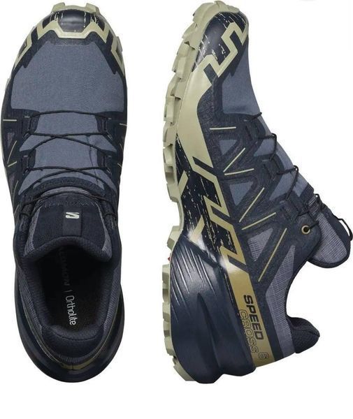 Кроссовки Salomon outdoor SPEEDCROSS 6 GTX Grisai/Carbon/Tea розмір UK7 03941-UK7 фото