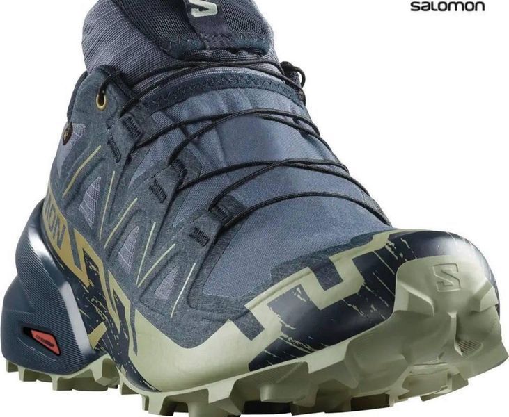 Кроссовки Salomon outdoor SPEEDCROSS 6 GTX Grisai/Carbon/Tea розмір UK7 03941-UK7 фото