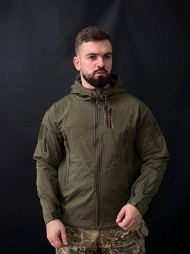 Тактическая куртка soft shell olive BITT размер S 01811-S фото