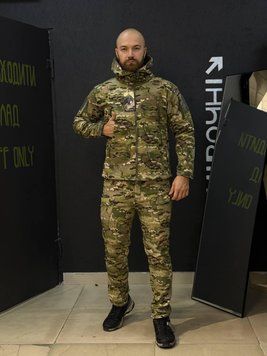 Костюм Утеплений Soft Shell Мультикам на флісі Qutdoor Equipment розмір S 04162-S фото