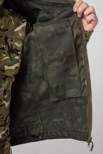 Тактична Куртка мультикам мікрофліс з Капюшоном Military MTP розмір S 02792-S фото