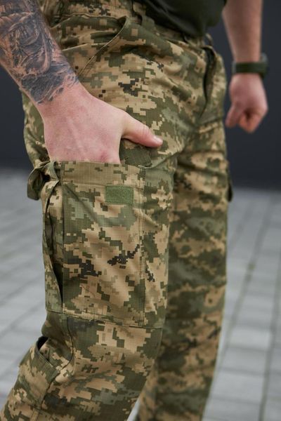 Військові повсякденні штани Military ріп-стоп, піксель ЗСУ розмір 46 905458 фото