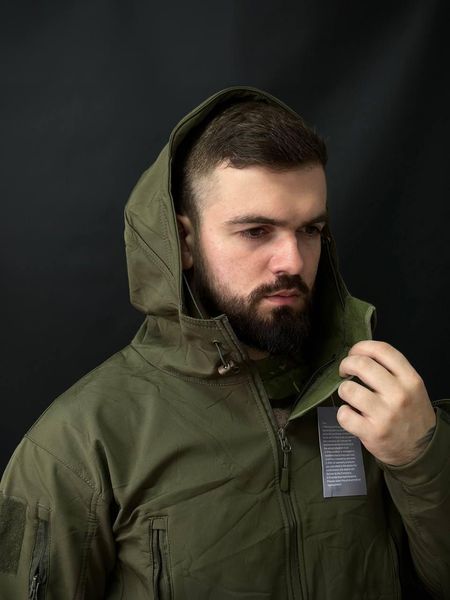 Тактична куртка soft shell olive BITT розмір S 01811-S фото