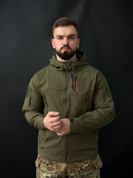 Тактична куртка soft shell olive BITT розмір S 01811-S фото