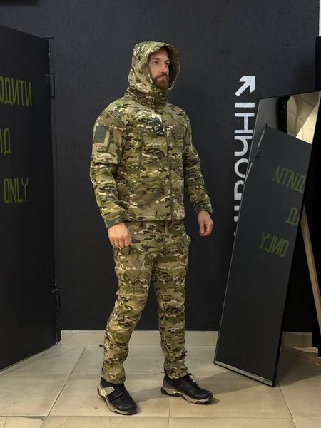 Костюм Утеплений Soft Shell Мультикам на флісі Qutdoor Equipment розмір S 04162-S фото