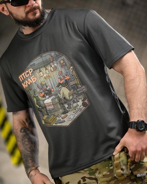 Тактическая футболка BORN OF WAR ПТСР клаб grey ВТ4732 размер S 96197 фото