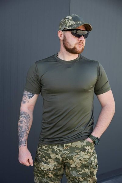 Футболка летняя Джерси Military, Олива размер 60 9512002 фото