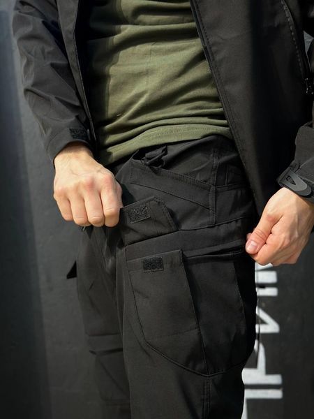 Полегшений Костюм Vanguard чорний SoftShell Без утеплення розмір S 03068-S фото