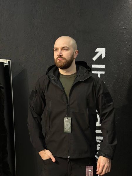 Полегшений Костюм Vanguard чорний SoftShell Без утеплення розмір S 03068-S фото