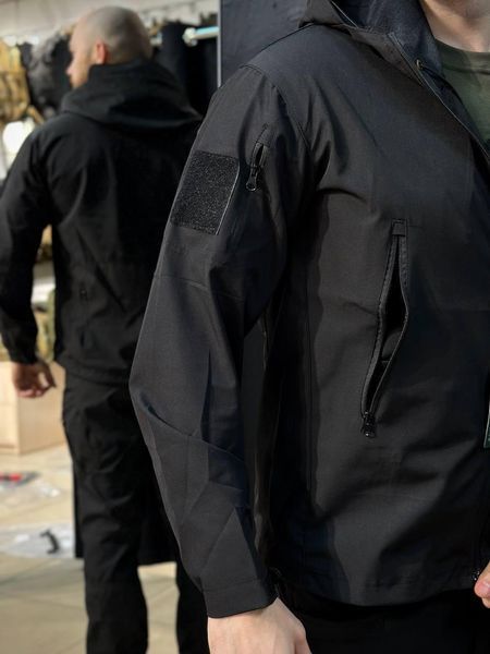 Полегшений Костюм Vanguard чорний SoftShell Без утеплення розмір S 03068-S фото