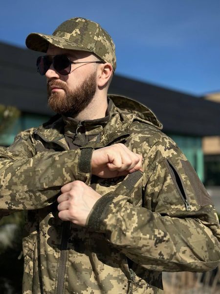 Легка Весняна Куртка Піксель Hunter De Lux TWILL mm14 Military розмір S 01161-S фото