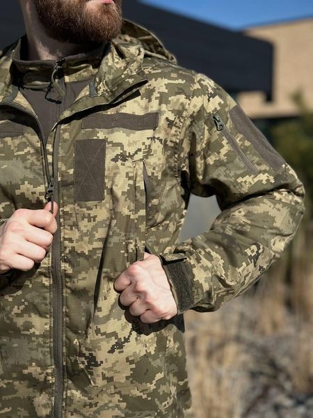 Легка Весняна Куртка Піксель Hunter De Lux TWILL mm14 Military розмір S 01161-S фото