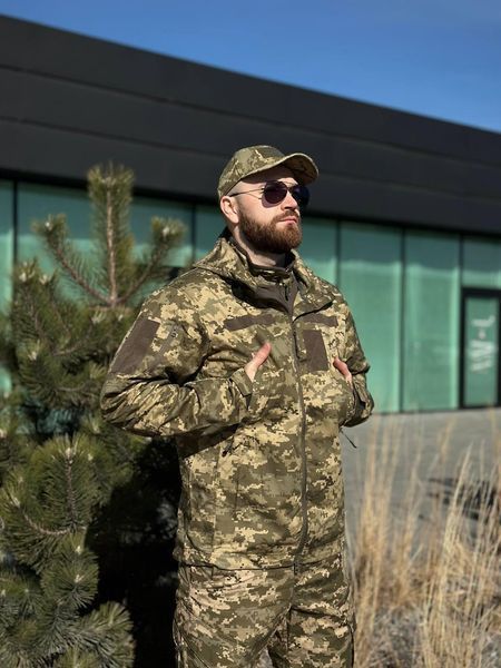Легка Весняна Куртка Піксель Hunter De Lux TWILL mm14 Military розмір S 01161-S фото